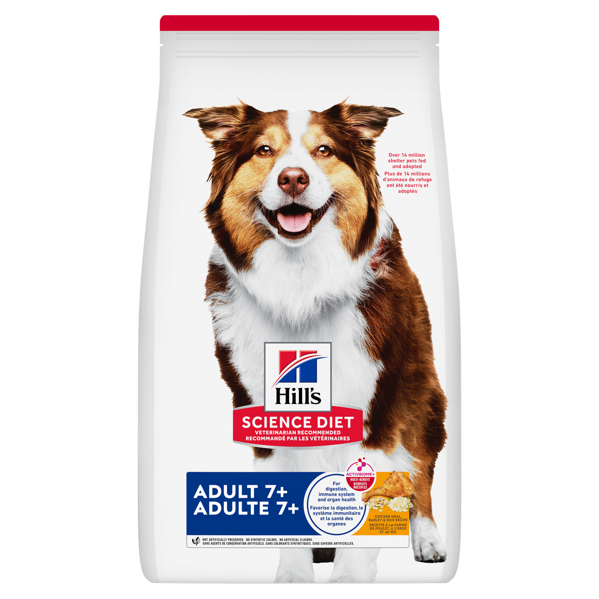 Sénior 7+ poulet, orge et riz - nourriture sèche pour chien 14,97 kg