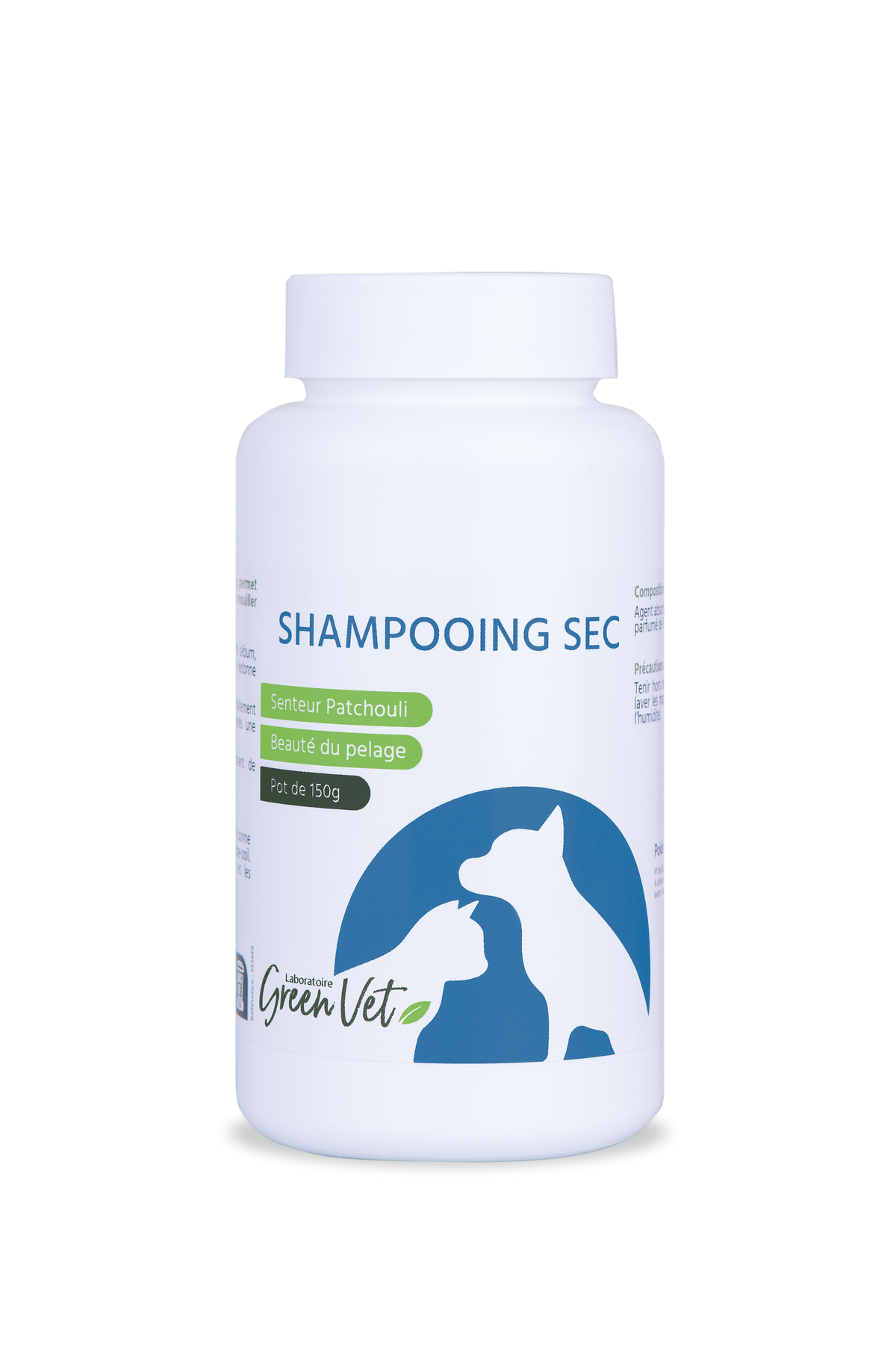 Shampooing sec 150 g - shampooing pour chien et chat