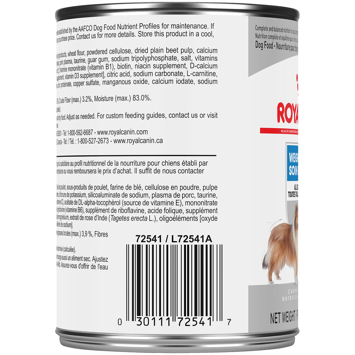 Pâté en sauce soin minceur pour chien 385 g