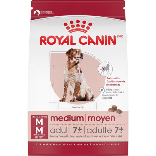 Moyen adulte 7+ - nourriture sèche pour chien 13,6 kg