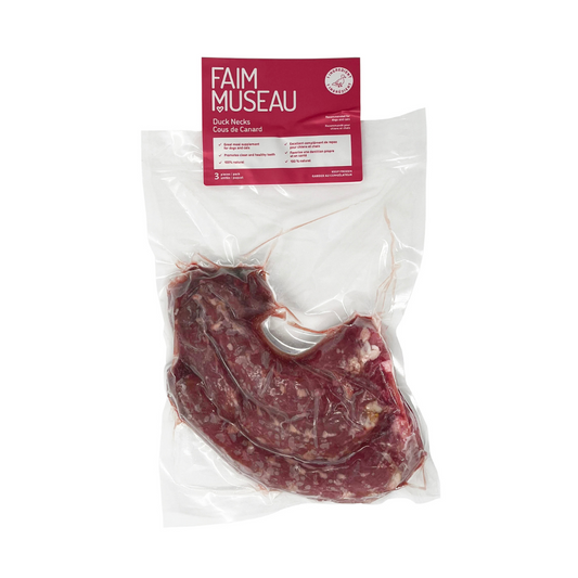 Cous de canard crus - paquet de 3