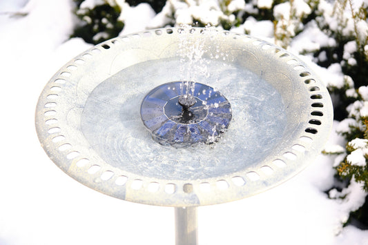 Fontaine solaire pour bain d'oiseaux
