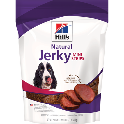 Gâteries naturelles pour chiens Jerky Mini-Strips avec du vrai bœuf 201 g
