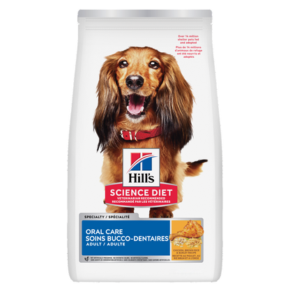 Soins dentaires adulte poulet, riz et orge - nourriture sèche pour chien