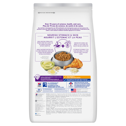 Estomac et peau sensibles adulte poulet et riz - nourriture sèche pour chat