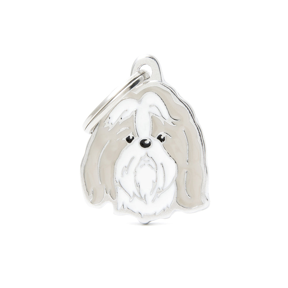 Médaille Shih Tzu gris