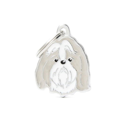 Médaille Shih Tzu gris