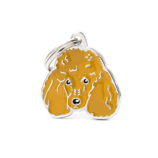 Médaille Caniche abricot