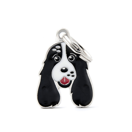 Médaille Cocker noir et blanc