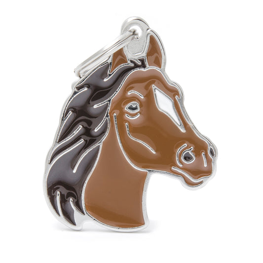Médaille cheval brun