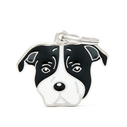 Médaille Amstaff noir et blanc