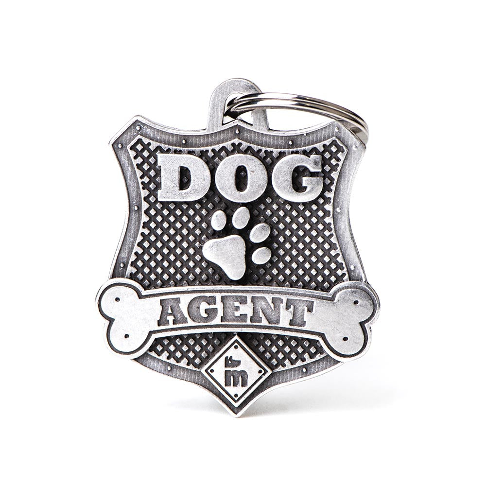 Médaille badge d'agent Bronx argent vieilli