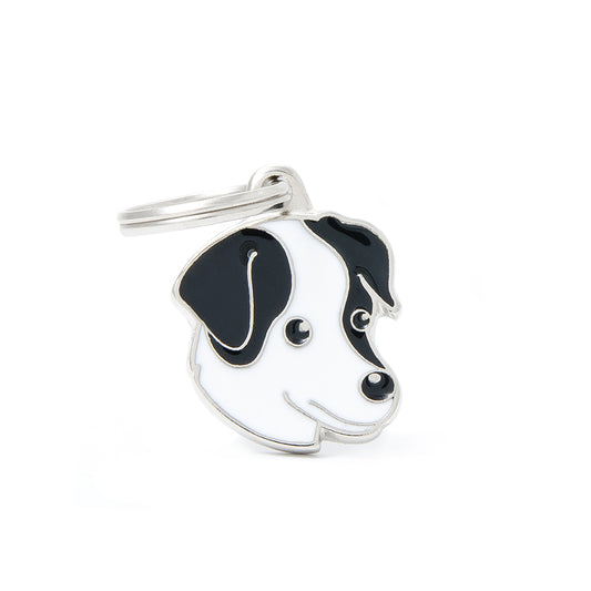 Médaille Jack Russell noir et blanc