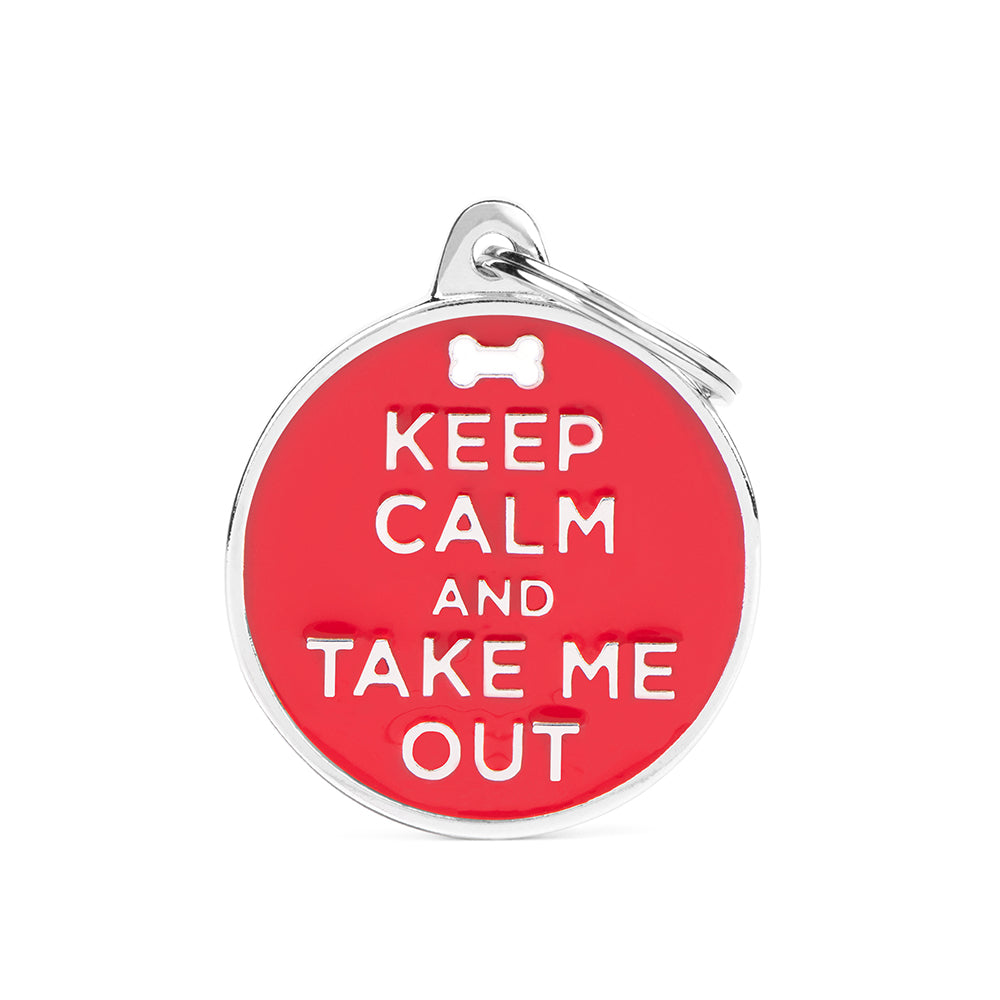 Médaille Keep Calm/Out Charms