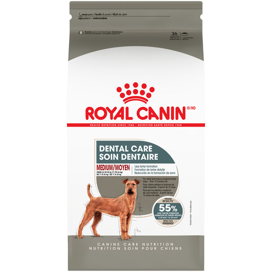 Moyen soin dentaire - nourriture sèche pour chien 12,7 kg