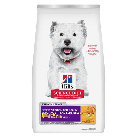 Estomac et peau sensibles adulte petites bouchées poulet - nourriture sèche pour chien