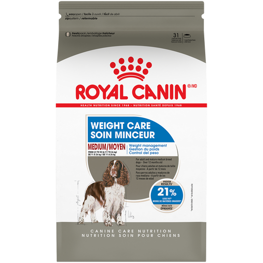 Moyen soin minceur - nourriture sèche pour chien 13,6 kg