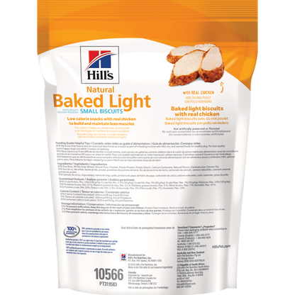 Gâteries naturelles Baked Light Biscuits avec du vrai poulet pour chiens de petite taille 227 g