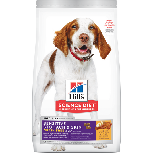 Estomac et peau sensibles adulte poulet sans grains - nourriture sèche pour chien 10,89 kg