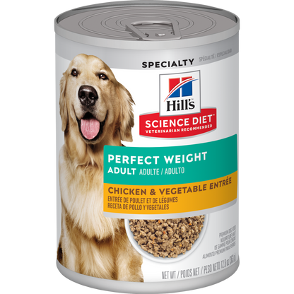 Poids parfait adulte entrée de poulet - nourriture humide pour chien 363 g