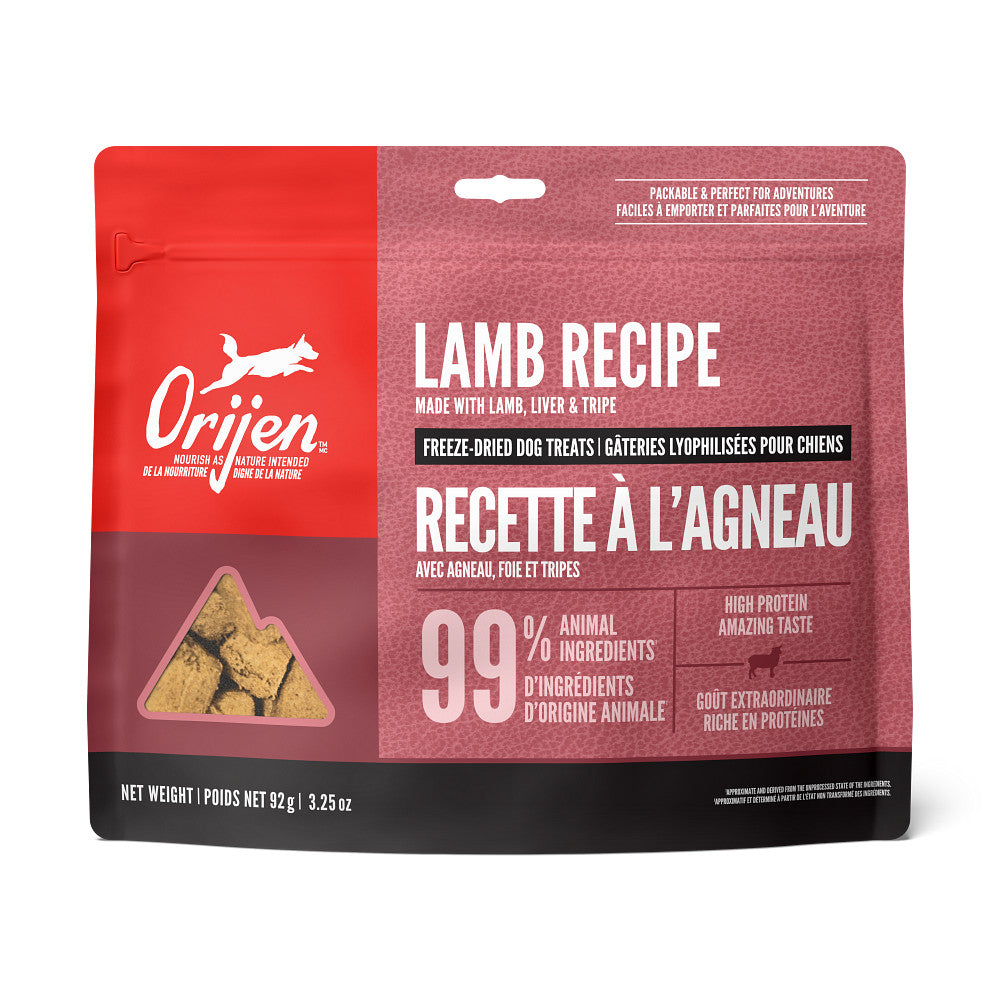 Gâteries lyophilisées à l'agneau - gâteries pour chien 92 g