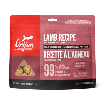 Gâteries lyophilisées à l'agneau - gâteries pour chien 92 g