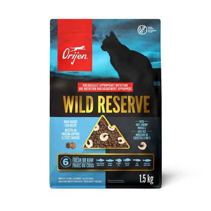 Nourriture Wild Reserve au poisson capturé à l'état sauvage pour chat - Orijen