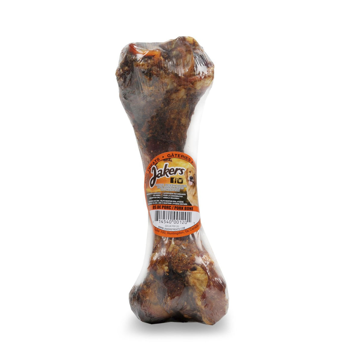 Os de porc pour chien 8 po (à l'unité)