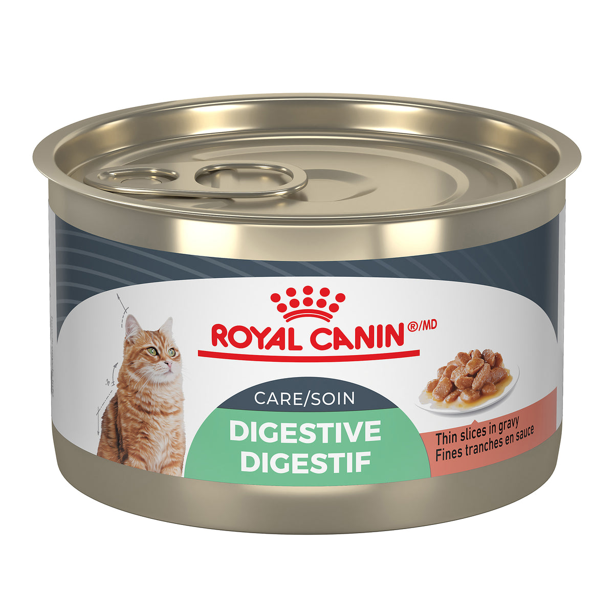 Soin digestif fines tranches en sauce - nourriture humide pour chat