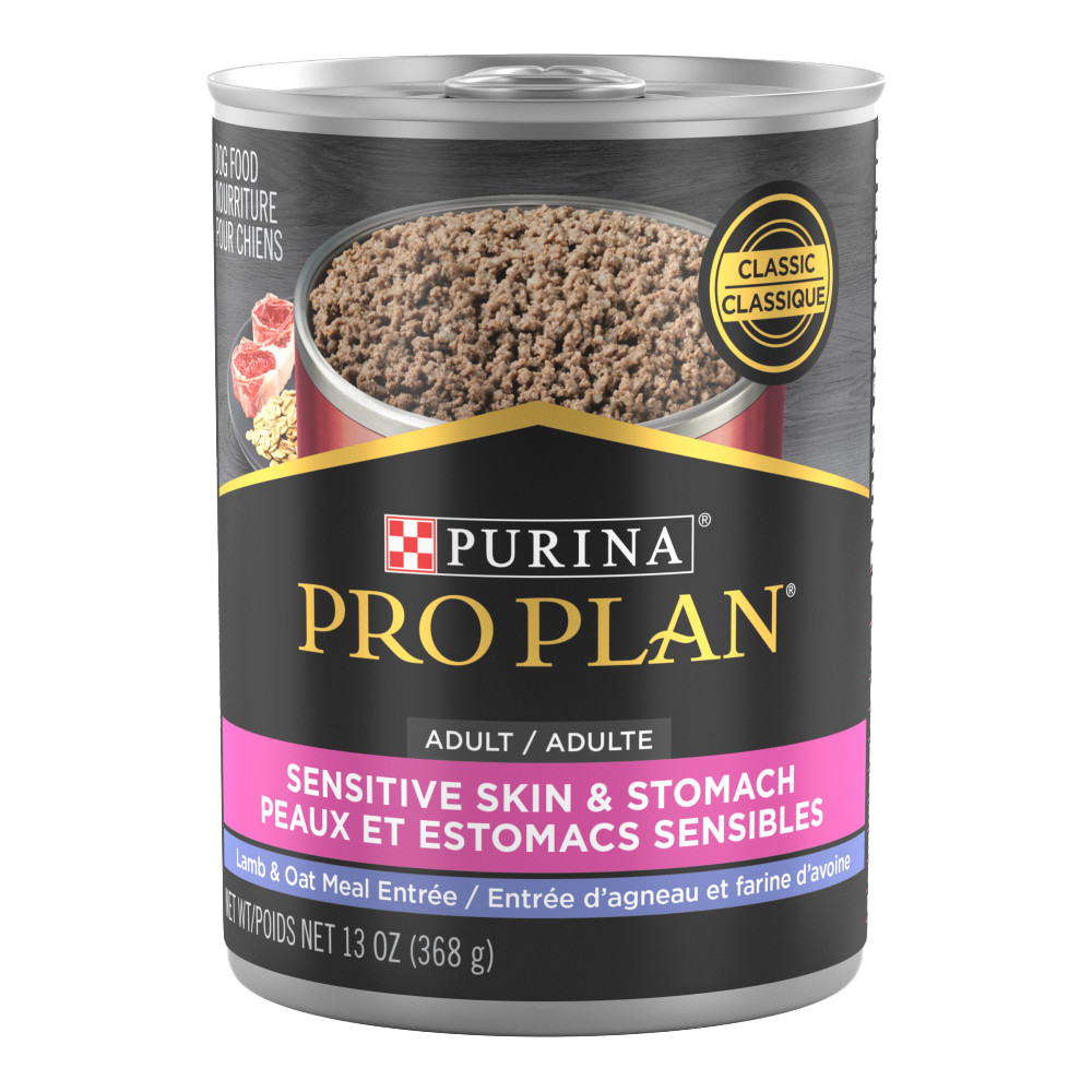 Nourriture humide Peau et estomac sensibles à l'agneau et avoine en sauce pour chien 368 g