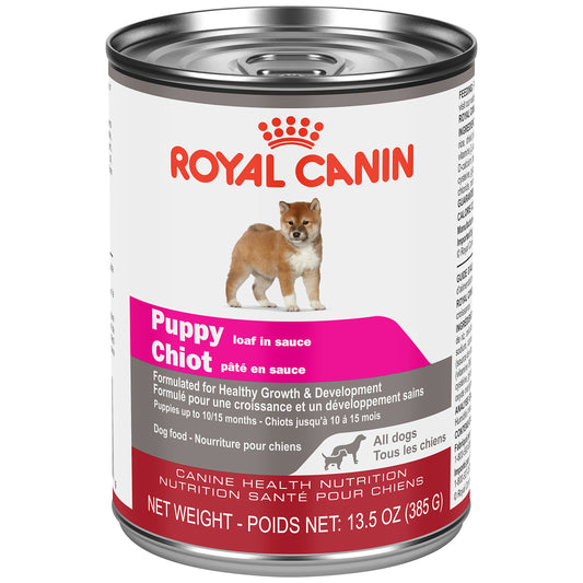 Chiot tous chiens pâté en sauce - nourriture humide pour chien 385 g