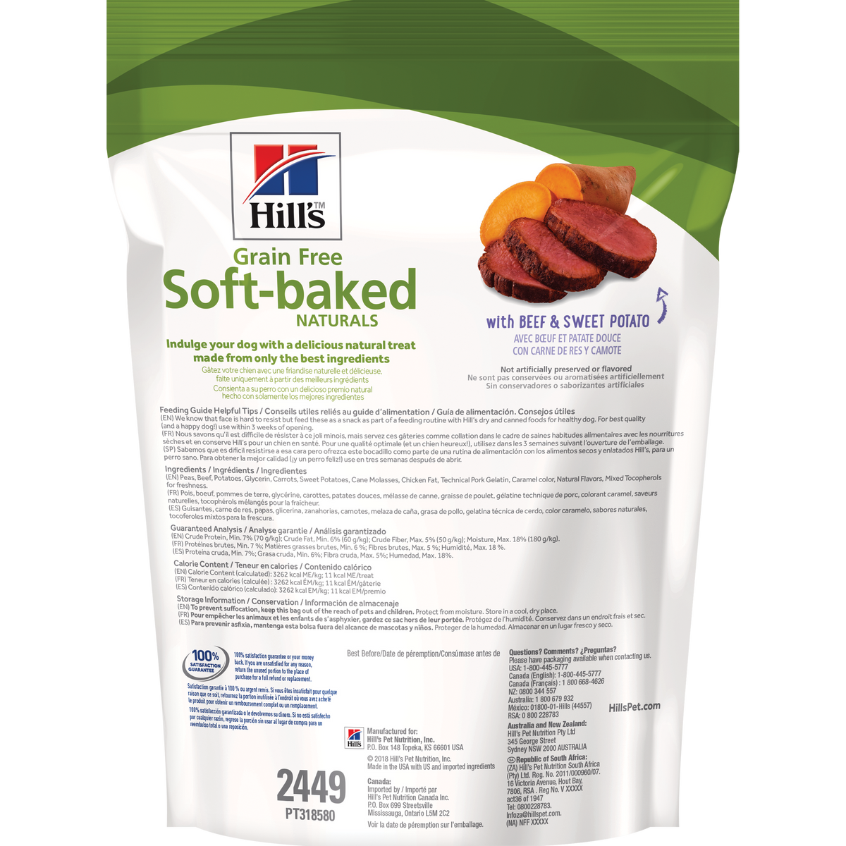 Gâteries pour chiens Soft-Baked Naturals sans grains avec bœuf et patates douces 227 g