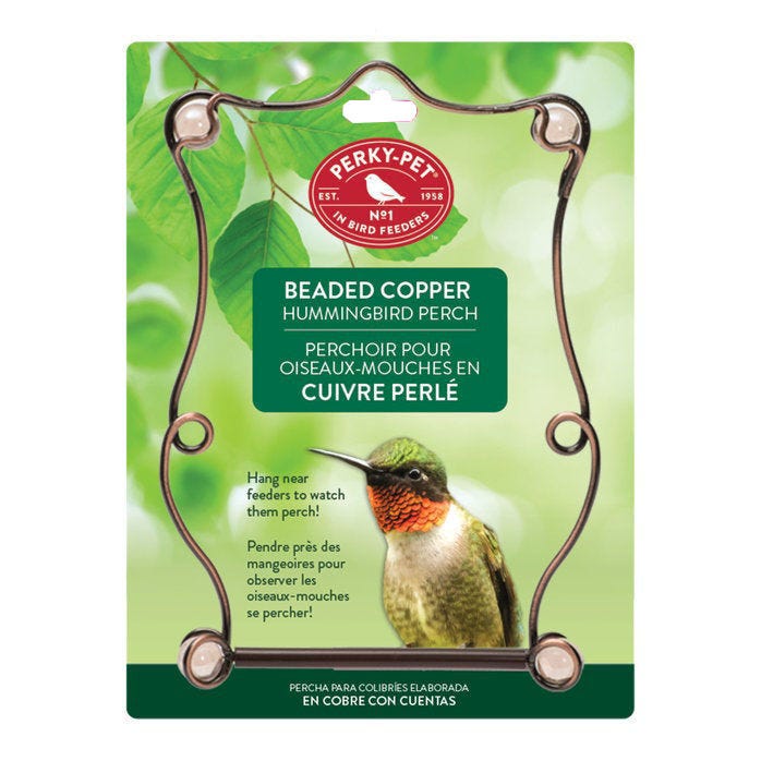 Balançoire pour colibris perlée fini cuivre