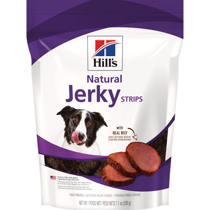 Gâteries naturelles pour chiens Jerky Strips avec du vrai bœuf 201 g