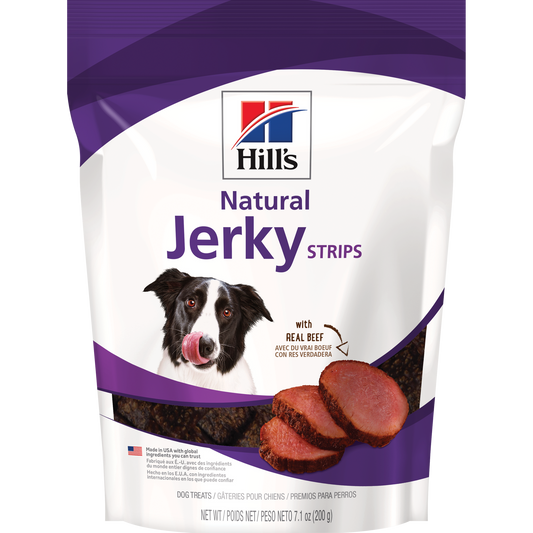 Gâteries naturelles pour chiens Jerky Strips avec du vrai bœuf 201 g