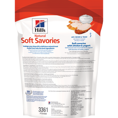 Gâteries naturelles pour chiens Soft Savories avec poulet et yogourt 227 g
