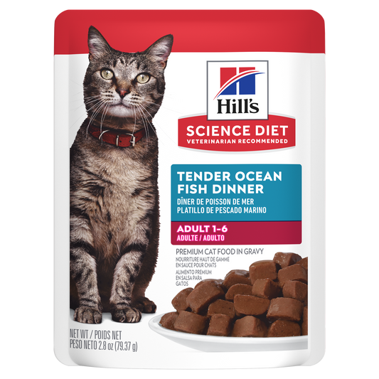 Adulte souper de poisson de l'océan tendre - nourriture humide pour chat