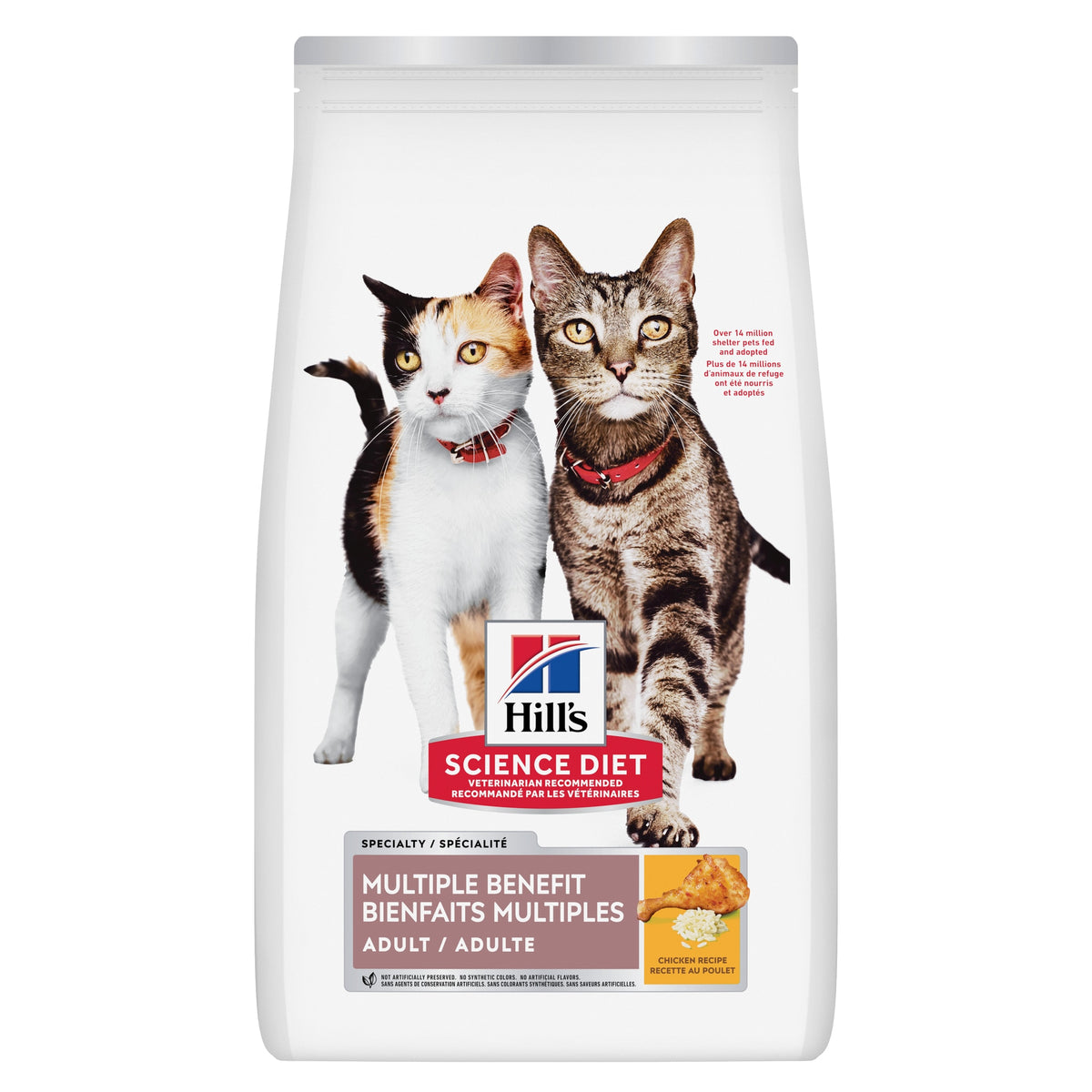 Bienfaits multiples adulte poulet - nourriture sèche pour chat 7,03 kg