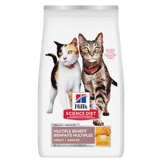 Bienfaits multiples adulte poulet - nourriture sèche pour chat 7,03 kg