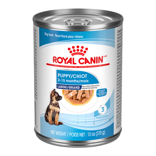 Grand chiot fines tranches en sauce - nourriture humide pour chien 370 g